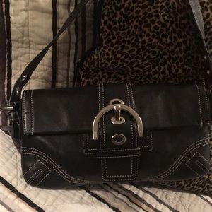 Black Leather Coach Purse